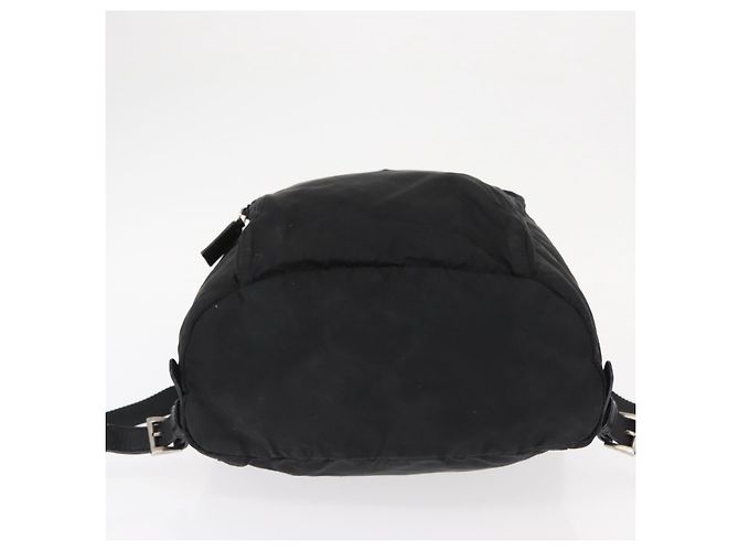 Mochila PRADA de nylon negra plateada auténtica bs31366 Negro Plata - vista 5