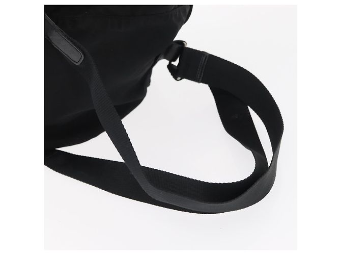 Mochila PRADA de nylon negra plateada auténtica bs31366 Negro Plata - vista 8