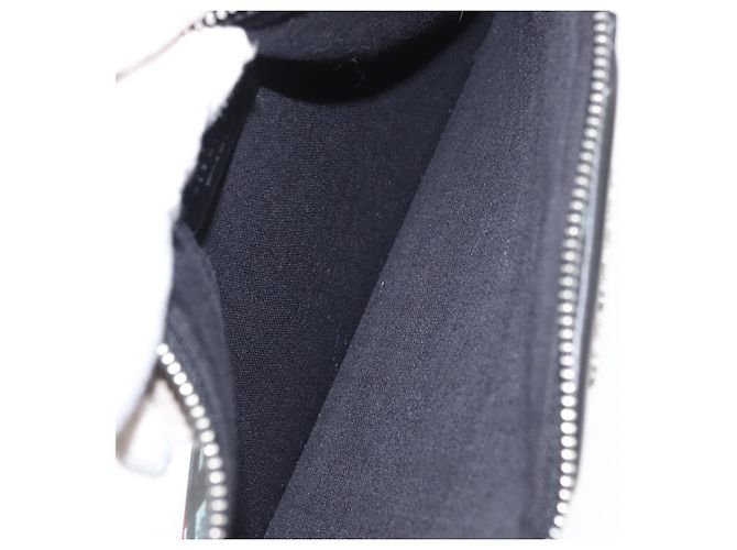 Borsa Clutch GIVENCHY in pelle nera argento Auth BA8441 Nero - vista 10