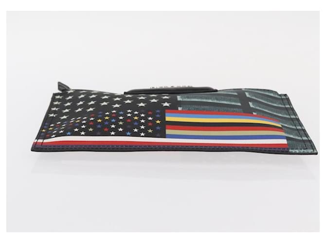 Borsa Clutch GIVENCHY in pelle nera argento Auth BA8441 Nero - vista 6