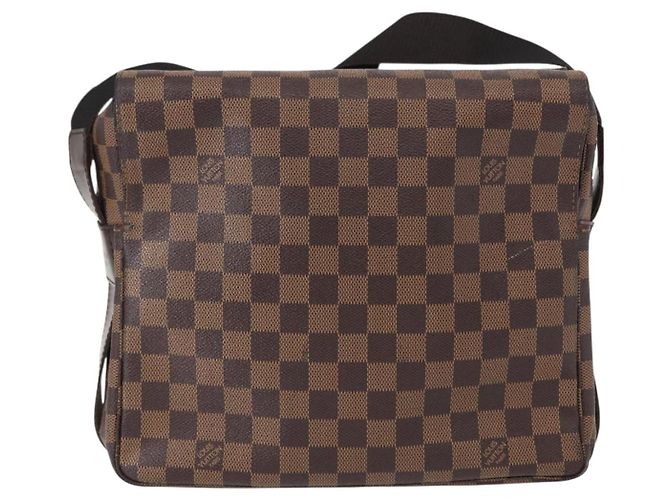 LOUIS VUITTON Borsa a Spalla Naviglio Damier Ebene N45255 LV Auth 153512 - vista 13