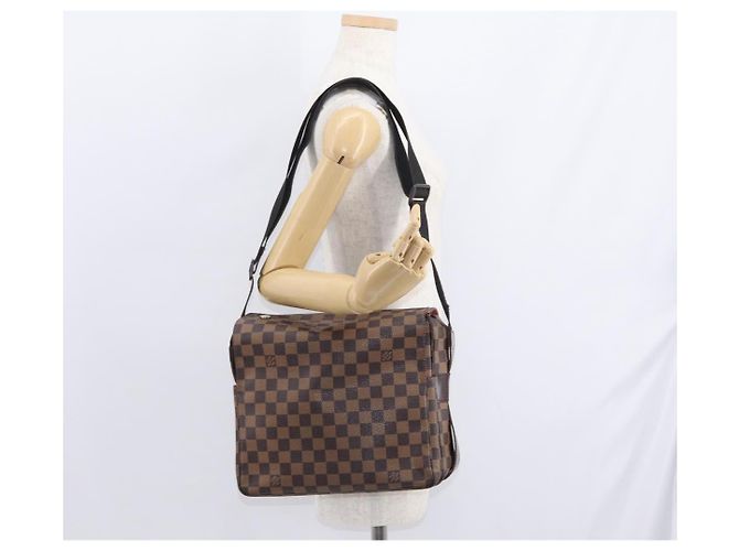 LOUIS VUITTON Borsa a Spalla Naviglio Damier Ebene N45255 LV Auth 153512 - vista 24