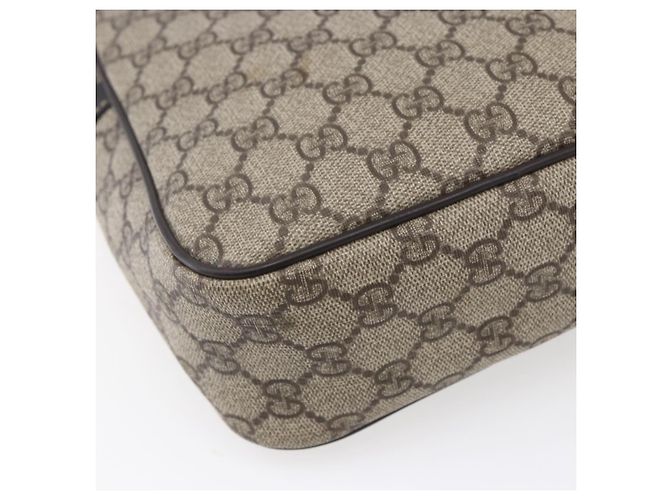 Gucci Borsa a Spalla GG Supreme PVC Beige Oro 233268 Auth 153011 D'oro - vista 17