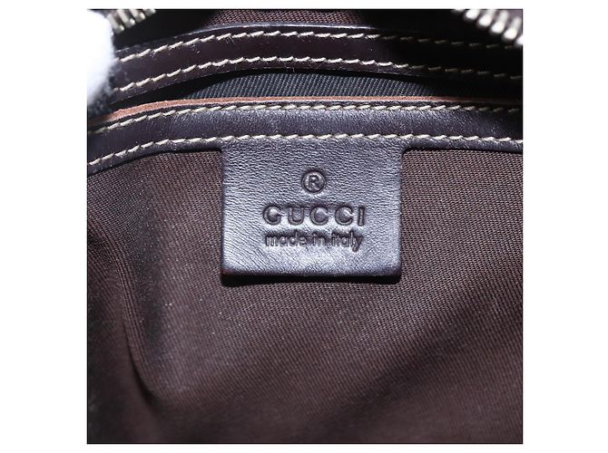 Gucci Borsa a Spalla GG Supreme PVC Beige Oro 233268 Auth 153011 D'oro - vista 19