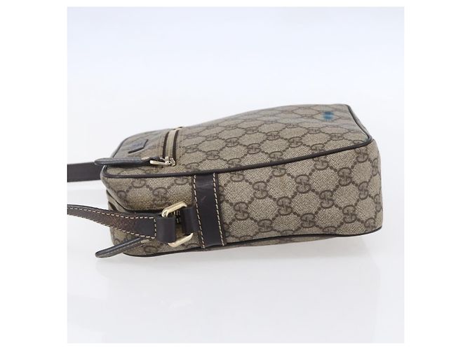 Gucci Borsa a Spalla GG Supreme PVC Beige Oro 233268 Auth 153011 D'oro - vista 3