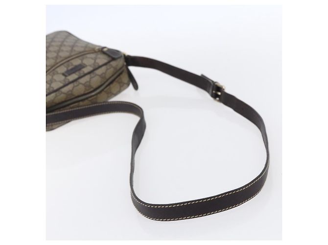 Gucci Borsa a Spalla GG Supreme PVC Beige Oro 233268 Auth 153011 D'oro - vista 7