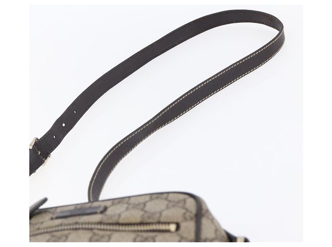 Gucci Borsa a Spalla GG Supreme PVC Beige Oro 233268 Auth 153011 D'oro - vista 8