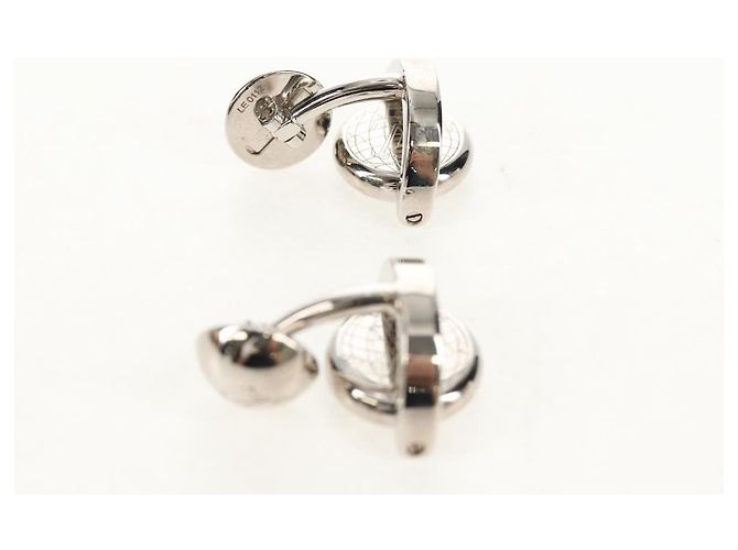 LOUIS VUITTON Set di Bracciali Damier Ebene Argento LV Auth BA8383V - Ansicht 25