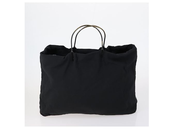 PRADA Borsa a Mano Nylon 3 Pezzi Nero Verde Rosa Auth bs30847 - vista 3