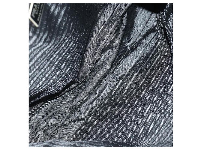 PRADA Borsa a Mano Nylon 3 Pezzi Nero Verde Rosa Auth bs30847 - vista 8