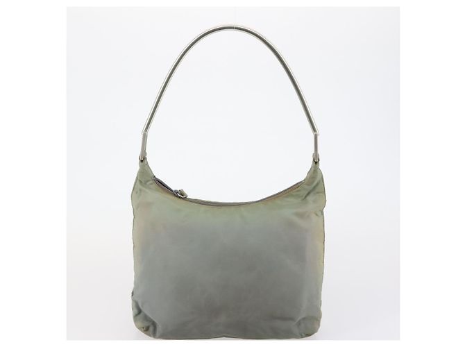 PRADA Borsa a Mano Nylon 3 Pezzi Nero Verde Rosa Auth bs30847 - vista 9