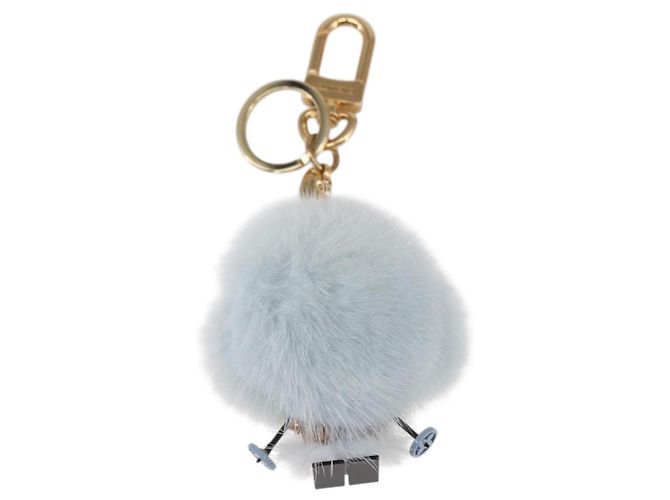LOUIS VUITTON Portachiavi Vivienne Natale Ski Charm Blu M67395 Auth 154111SM Blu chiaro - vista 2