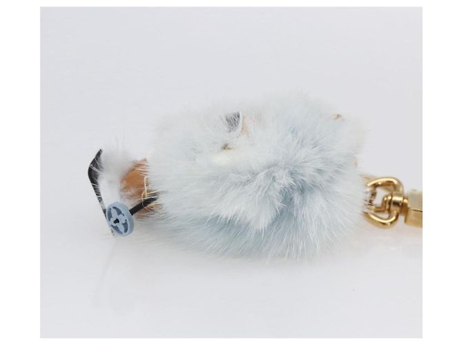 LOUIS VUITTON Portachiavi Vivienne Natale Ski Charm Blu M67395 Auth 154111SM Blu chiaro - vista 3