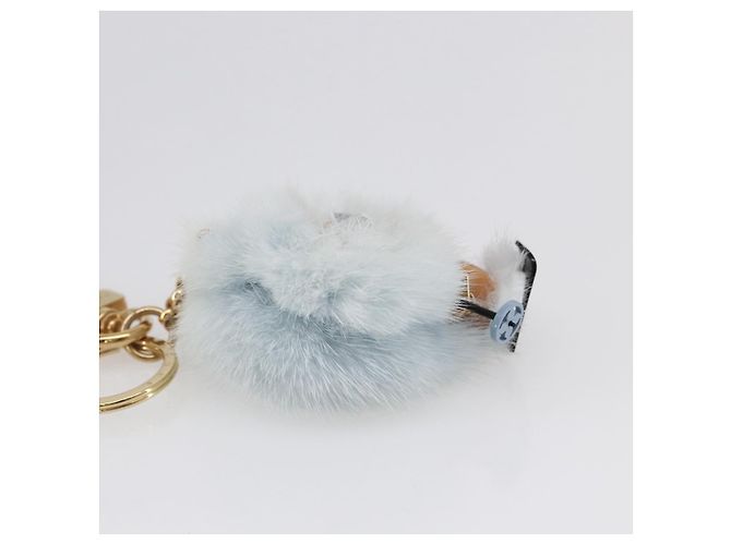 LOUIS VUITTON Portachiavi Vivienne Natale Ski Charm Blu M67395 Auth 154111SM Blu chiaro - vista 4