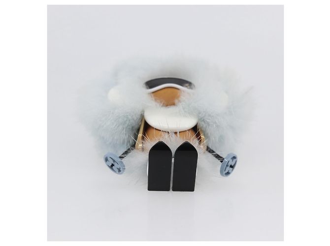 LOUIS VUITTON Portachiavi Vivienne Natale Ski Charm Blu M67395 Auth 154111SM Blu chiaro - vista 6