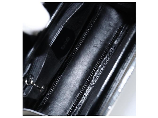 Gucci Borsa Tote in Vinile Nera 001 2058 1773 5 Auth 152253 Nero - vista 10