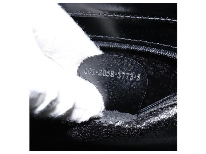 Gucci Borsa Tote in Vinile Nera 001 2058 1773 5 Auth 152253 Nero - vista 12