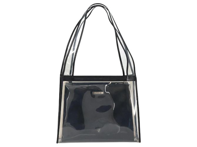 Gucci Borsa Tote in Vinile Nera 001 2058 1773 5 Auth 152253 Nero - vista 13