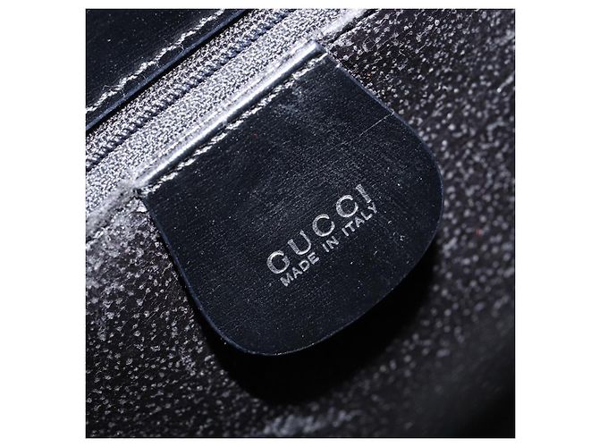Gucci Borsa Tote in Vinile Nera 001 2058 1773 5 Auth 152253 Nero - vista 18