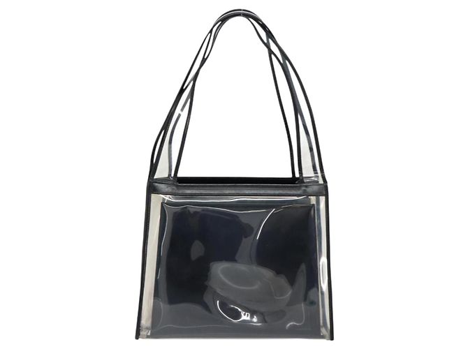 Gucci Borsa Tote in Vinile Nera 001 2058 1773 5 Auth 152253 Nero - vista 2