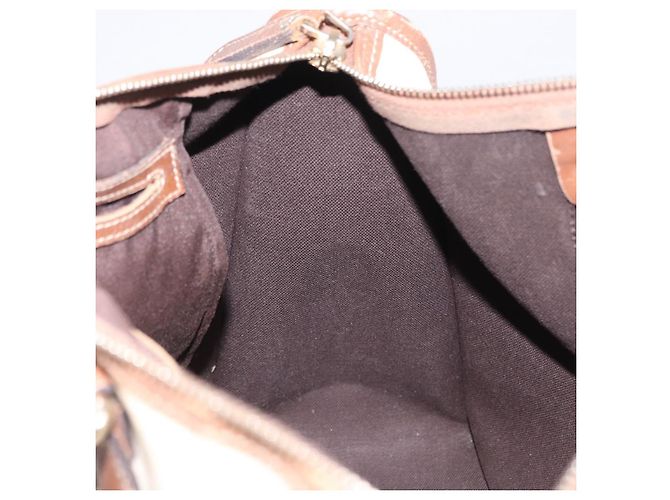 Gucci Borsa GG Supreme in PVC crema e oro 190259 Auth ka255 D'oro Crudo - vista 21
