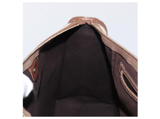 Gucci Borsa GG Supreme in PVC crema e oro 190259 Auth ka255 D'oro Crudo - vista 22