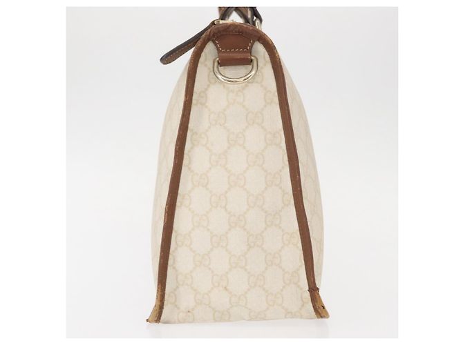 Gucci Borsa GG Supreme in PVC crema e oro 190259 Auth ka255 D'oro Crudo - vista 5