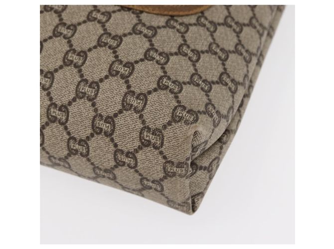 GUCCI GG Plus Supreme Web Sherry Line Tote Bag PVC Beige Red Green Auth ka315 - view 14