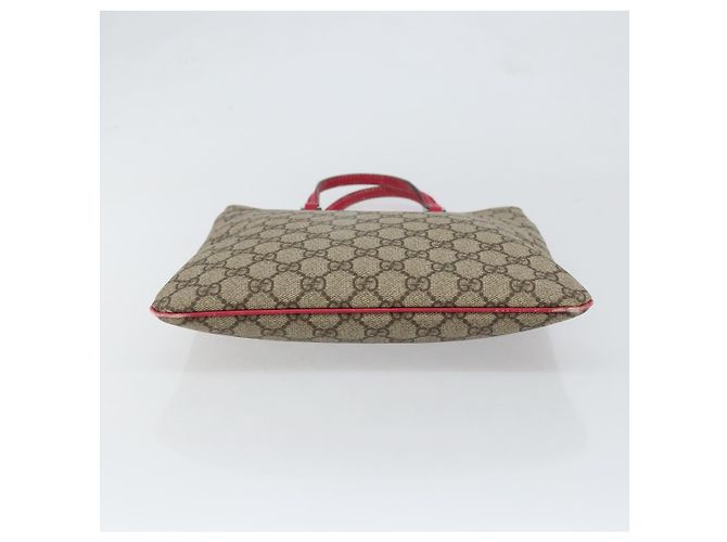Gucci Borsa a mano GG Supreme in PVC beige 117551 Auth yk19795 - vista 5