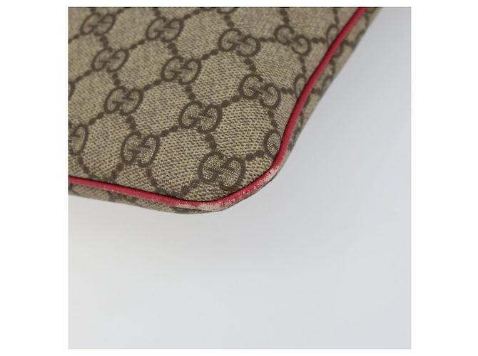 Gucci Borsa a mano GG Supreme in PVC beige 117551 Auth yk19795 - vista 9