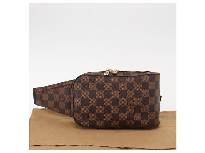 LOUIS VUITTON Borsa a Spalla Damier Ebene Geronimos N51994 LV Auth 153879 - vista 12