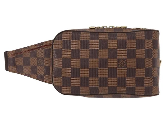 LOUIS VUITTON Borsa a Spalla Damier Ebene Geronimos N51994 LV Auth 153879 - vista 13