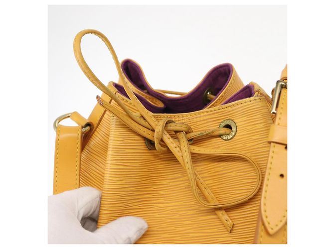 LOUIS VUITTON Borsa a Spalla Epi Noe Tassili Giallo M44009 LV Auth gh1226 - vista 10