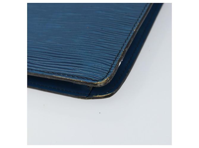 LOUIS VUITTON Clutch Montaigne 27 Epi Blu M52655 LV Auth 154577 - vista 16