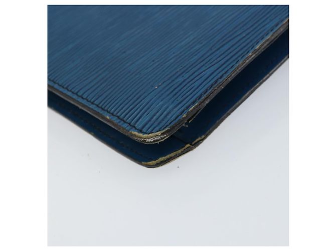 LOUIS VUITTON Clutch Montaigne 27 Epi Blu M52655 LV Auth 154577 - vista 17
