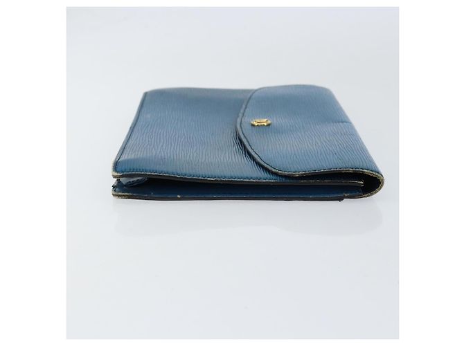 LOUIS VUITTON Clutch Montaigne 27 Epi Blu M52655 LV Auth 154577 - vista 3