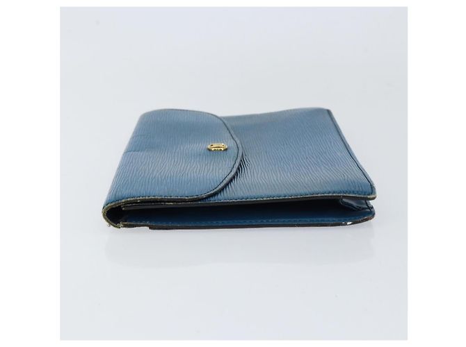LOUIS VUITTON Clutch Montaigne 27 Epi Blu M52655 LV Auth 154577 - vista 4