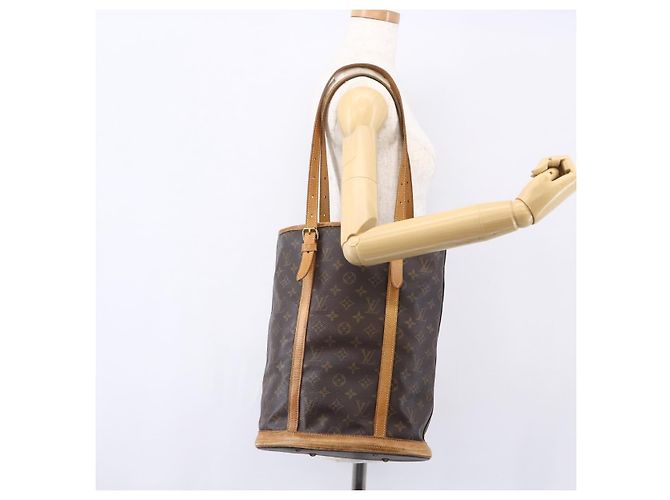LOUIS VUITTON Borsa a Spalla Monogram Bucket GM M42236 LV Auth 152768 Monogramma - vista 22