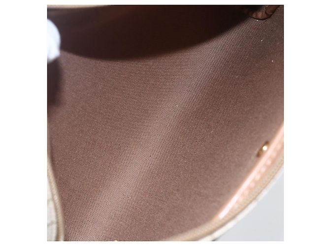 Christian Dior Borsa a spalla in tela a nido d'ape PVC beige oro Auth ki6153 D'oro - vista 12