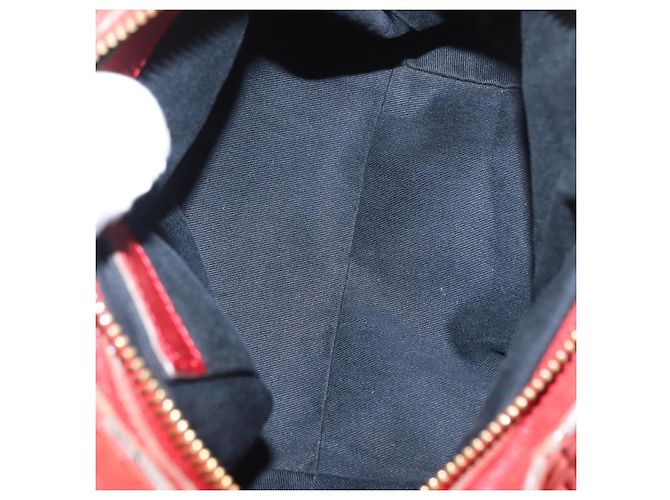 Chloé Borsa a mano in pelle Chloe Etel 2 in 1 Rossa Oro Auth BA8651 Rosso D'oro - vista 11