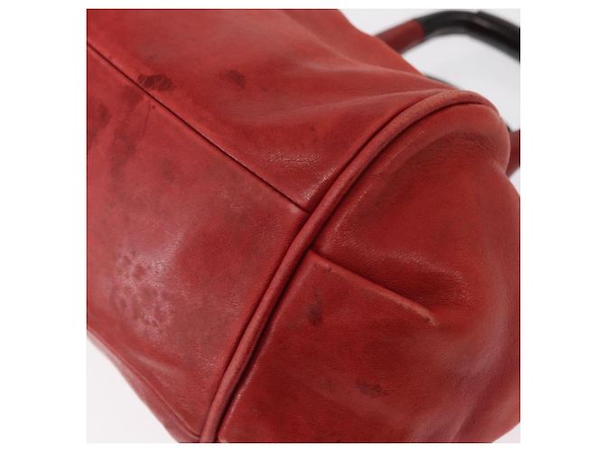 Chloé Borsa a mano in pelle Chloe Etel 2 in 1 Rossa Oro Auth BA8651 Rosso D'oro - vista 14