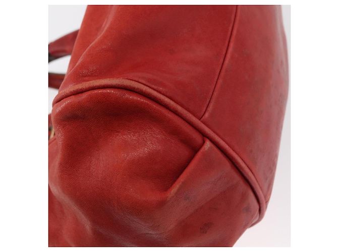Chloé Borsa a mano in pelle Chloe Etel 2 in 1 Rossa Oro Auth BA8651 Rosso D'oro - vista 15
