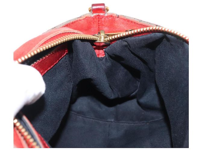 Chloé Borsa a mano in pelle Chloe Etel 2 in 1 Rossa Oro Auth BA8651 Rosso D'oro - vista 20