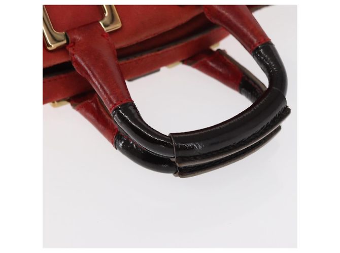 Chloé Borsa a mano in pelle Chloe Etel 2 in 1 Rossa Oro Auth BA8651 Rosso D'oro - vista 7