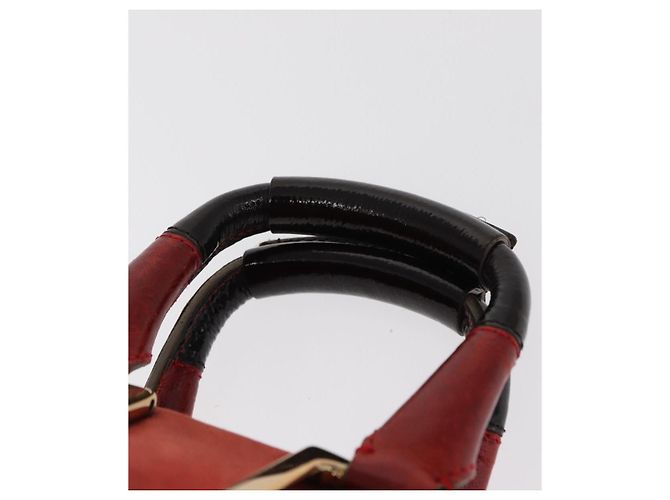 Chloé Borsa a mano in pelle Chloe Etel 2 in 1 Rossa Oro Auth BA8651 Rosso D'oro - vista 8