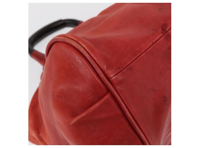 Chloé Borsa a mano in pelle Chloe Etel 2 in 1 Rossa Oro Auth BA8651 Rosso D'oro - vista 9
