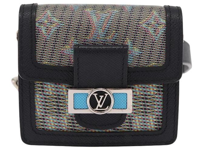 LOUIS VUITTON Borsa Mini Daufine Pop Monogramma LV Blu M55454 LV Auth 147287SAM - vista 13