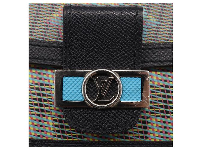 LOUIS VUITTON Borsa Mini Daufine Pop Monogramma LV Blu M55454 LV Auth 147287SAM - vista 20