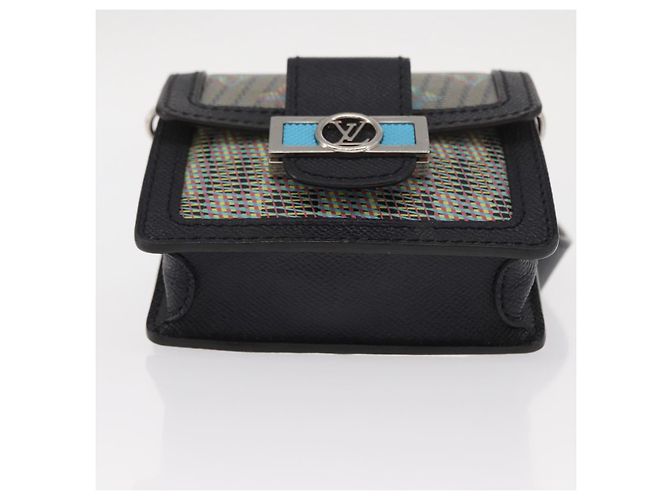 LOUIS VUITTON Borsa Mini Daufine Pop Monogramma LV Blu M55454 LV Auth 147287SAM - vista 5