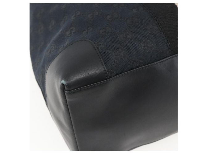 Borsa a mano GG Canvas Gucci Nera Argento 002 1093 3444 Auth 156921 Nero - vista 16
